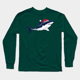 Santa Shark Baby Shark Long Sleeve T-Shirt